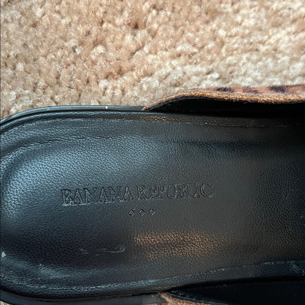 NWT Banana Republic Leopard Mules - Picture 6 of 9